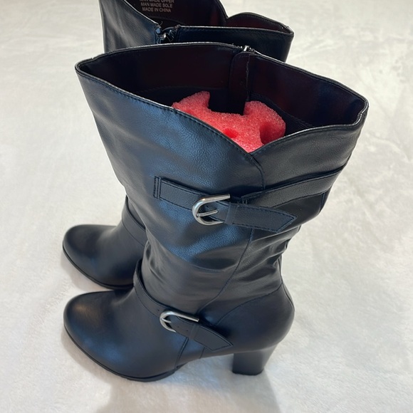 STYLE & CO SACHI SIZE 9.5 M Black Knee-High Boots - Picture 6 of 8
